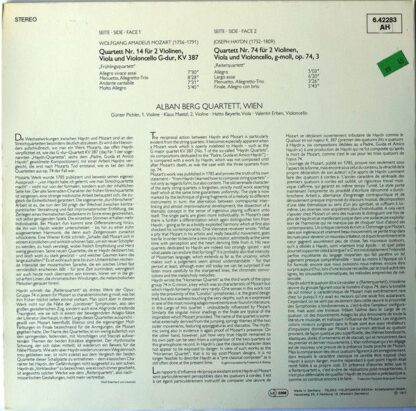 Telefunken 6.42283 AH - »Frühlingsquartett« / »Reiterquartett« - Image 2