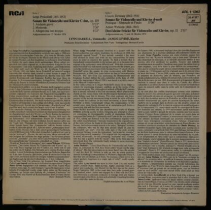 RCA Red Seal ARL1-1262 - Sonata In C, Op. 119 / Sonata / Drei Kl - Image 2
