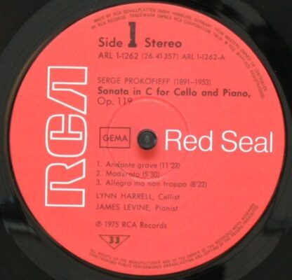 RCA Red Seal ARL1-1262 - Sonata In C, Op. 119 / Sonata / Drei Kl - Image 3