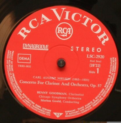 RCA LSC-2920 - Clarinet Concerto / Symphony No. 2 ("The Four Tem - Image 3