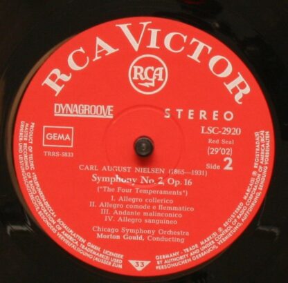 RCA LSC-2920 - Clarinet Concerto / Symphony No. 2 ("The Four Tem - Image 4