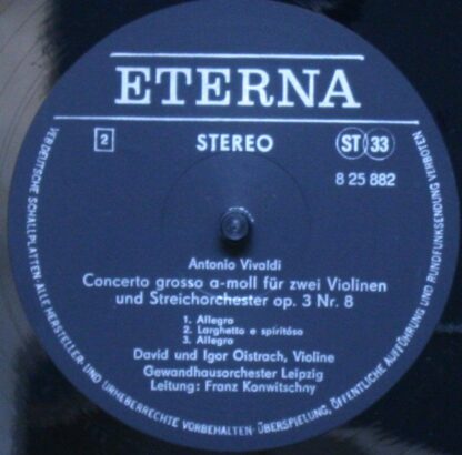 Eterna 8 25 882 - Konzert Für Zwei Violinen Und Orchester D-Moll - Image 4