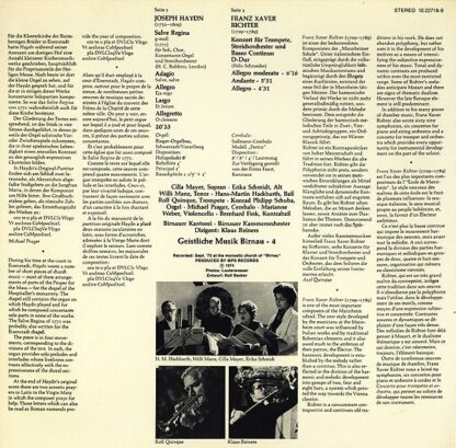 MPS 10 22718-9 - Salve Regina G-Moll / Trompetenkonzert D-Dur - Image 2