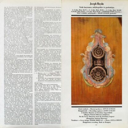 Hungaroton SLPX 11478 - Five Trios For Barytone, Viola And Cello - Image 4