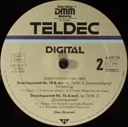 TELDEC 6.43110 AZ - Streichquartette Op. 76 Nr. 2-4 (Kaiserquart - Image 4
