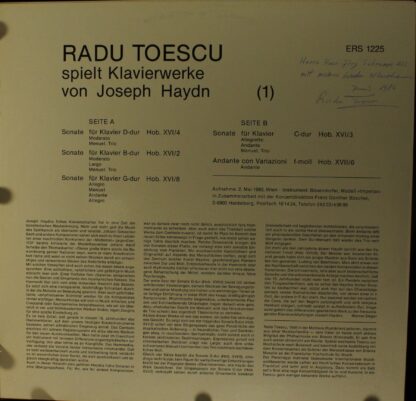 Edition Rhodos ERS 1225 - Radu Toescu Spielt Klavierwerke Von Jo - Image 2