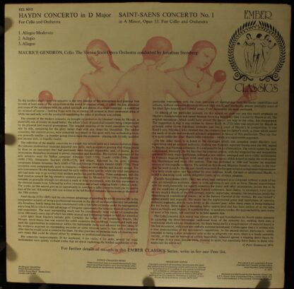 Ember Records ECL 9012 - Haydn Cello Concerto In D Major / Saint - Image 2