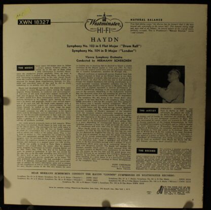 Westminster XWN 18327 - London Symphonies No. 103 And 104 - Image 2
