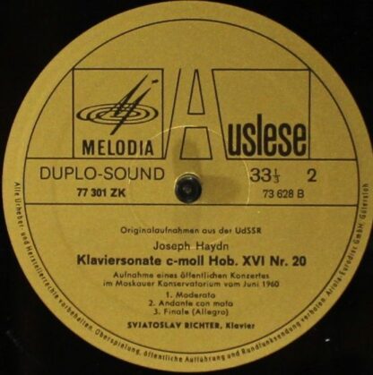 Eurodisc 77301 ZK - Richter/Beethoven&Haydn - Image 4