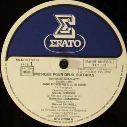 Erato STU 70794 - Musique Pour Deux Guitares - Image 5