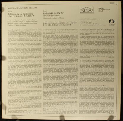 Parnass 63 909 - Les Petits Riens / Sinfonie D-dur KV 297 "Paris - Image 2