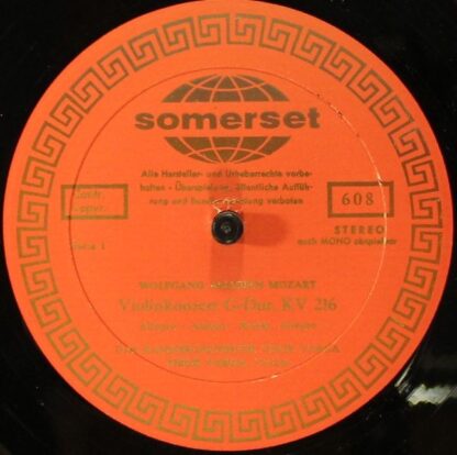Somerset 608 - Violin-Konzerte - G-Dur, KV 216 Und D-Dur, KV 211 - Image 4
