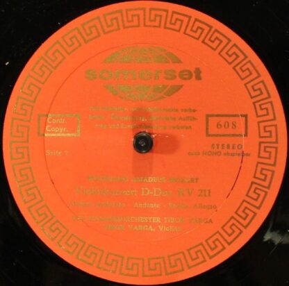 Somerset 608 - Violin-Konzerte - G-Dur, KV 216 Und D-Dur, KV 211 - Image 3