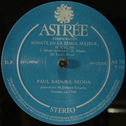 Astree AS 79 - Deux Sonates Pour Le Piano-Forte (La Bémol Majeur - Image 5