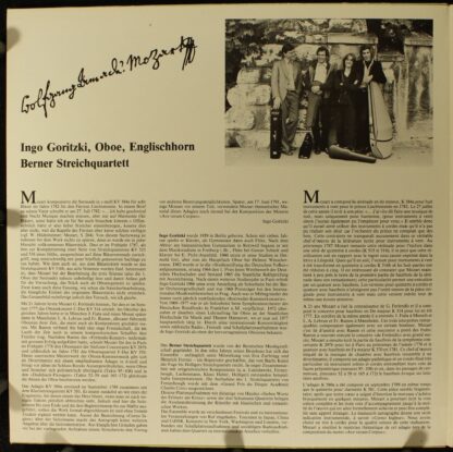 Claves D 8406 - Oboenquartett KV 575, Quintett KV 406, Adagio KV - Image 3