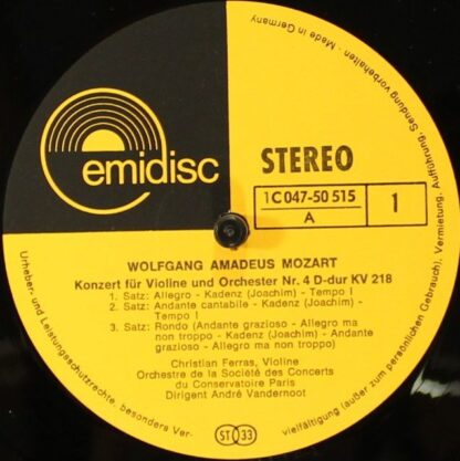 Emidisc (2) C 04750515 - Vioolconcerten Nrs 4 & 5 - Image 3