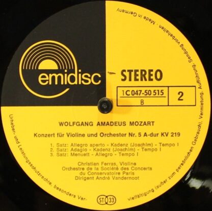 Emidisc (2) C 04750515 - Vioolconcerten Nrs 4 & 5 - Image 4