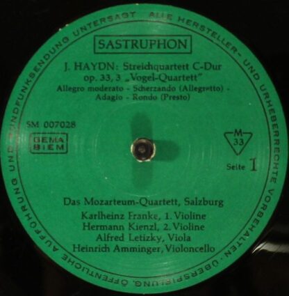 Sastruphon SM 007 028 - Vogelquartett / Dissonanzenquarett - Image 3