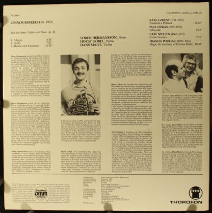 Thorofon Capella MTH 257 - Trio For Horn, Violin And Piano - Image 2