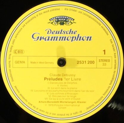 Deutsche Grammophon 2531 200 - Préludes • Volume 1 - Image 3