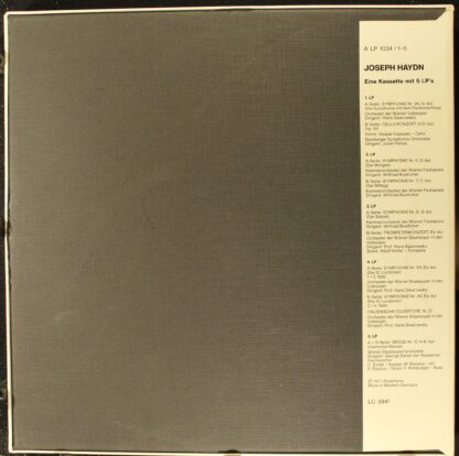 Amati A LP 1034 / 1-5 - Messe Nr.12 B-dur; Symphonien; Konzerte - Image 2