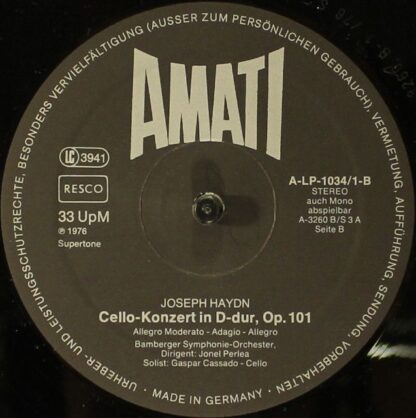 Amati A LP 1034 / 1-5 - Messe Nr.12 B-dur; Symphonien; Konzerte - Image 5