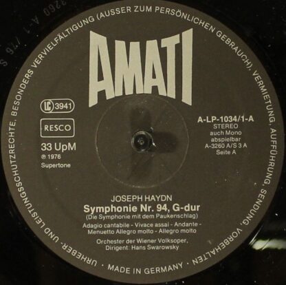 Amati A LP 1034 / 1-5 - Messe Nr.12 B-dur; Symphonien; Konzerte - Image 8