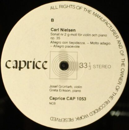 CAPRICE CAP 1053 - Franz Berwald - Carl Nielsen - Image 6