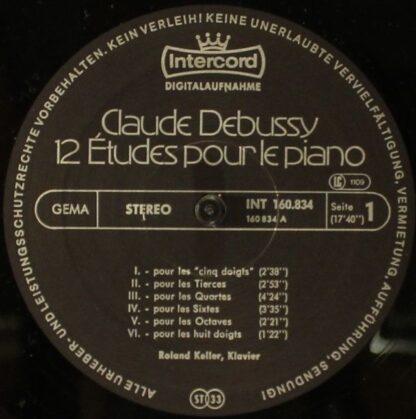 Intercord INT 160.834 - 12 Etudes Pour Le Piano - Image 3