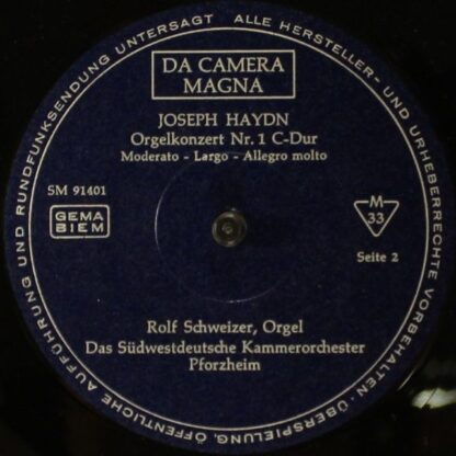 Da Camera Magna SM 91 401 - Violinkonzert Nr. 2 G-Dur / Orgelkon - Image 4
