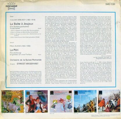 DECCA SMD 1281 - La Boîte À Joujoux / La Péri - Image 2