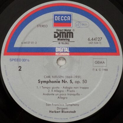 DECCA 6.44127 - Symphonies 4 & 5 - Image 4