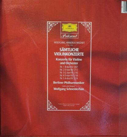 Deutsche Grammophon 410 928-1 - Sämtliche Violinkonzerte - Image 2