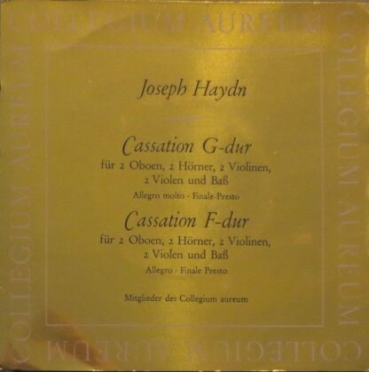 Harmonia Mundi HM 17 031 - Cassation G-dur / Cassation F-dur