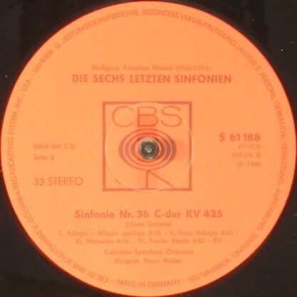 CBS S 77413 - Die Sechs Letzten Sinfonien Nr. 35 "Haffner" - Nr. - Image 9