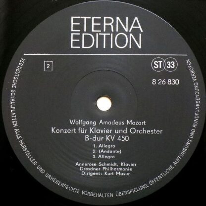 Eterna 8 26 830 - Klavierkonzert Es-dur KV 449 / Klavierkonzert - Image 4