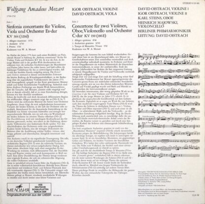Melodia Eterna 8 26 481 - Sinfonia Concertante Es-Dur KV 364 / C - Image 2