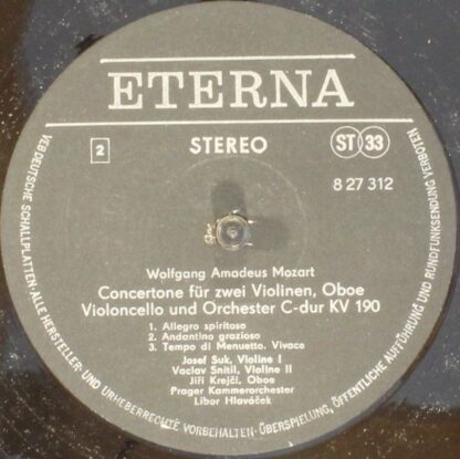 Eterna 8 27 312 - Sinfonia Concertante Es-Dur KV 364, Concertone - Image 4