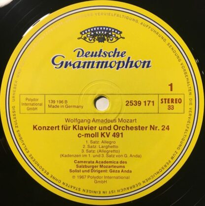Deutsche Grammophon 2726 060 - Die Vier Letzten Klavierkonzerte - Image 3