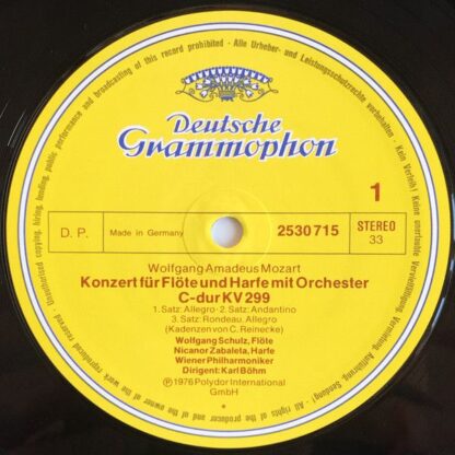 Deutsche Grammophon 2530 715 - Konzert Für Flöte Und Harfe KV 29 - Image 3