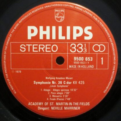 Philips 9500 653 - Symphonies 36 «Linz» & 39 - Image 3