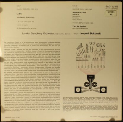 DECCA SAD 22 118 - La Mer / Daphnis Et Chloe, Suite Nr. 2 / Sylp - Image 2