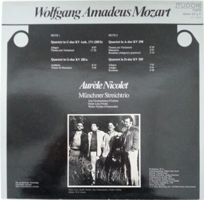 Tudor 73019 - Mozart : Flöten Quartette . Quatuors pour flûte - Image 2