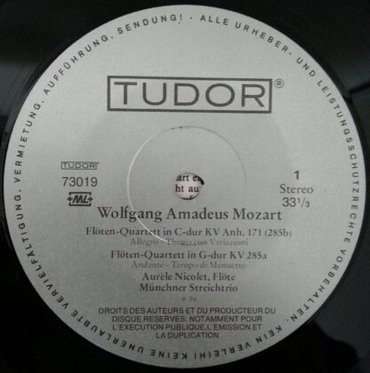 Tudor 73019 - Mozart : Flöten Quartette . Quatuors pour flûte - Image 3