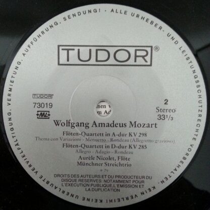 Tudor 73019 - Mozart : Flöten Quartette . Quatuors pour flûte - Image 4