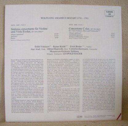 Telefunken 6.42526 AW - Sinfonia Concertante KV 364 / Concertone - Image 2
