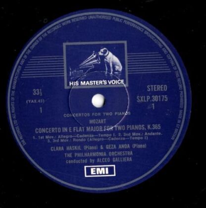 His Master's Voice SXLP 30175 - Concertos For Two Pianos - Image 3