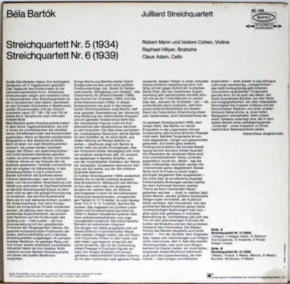 Epic BC 1366 - Streichquartette Nr. 5 und 6 - Image 2