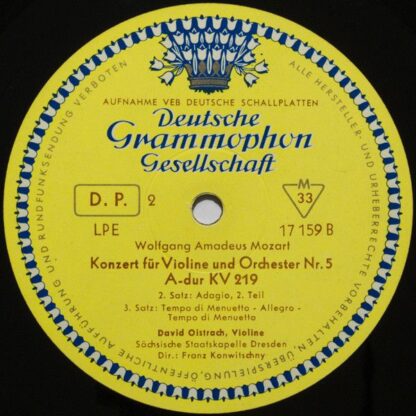 Deutsche Grammophon LPE 17 159 - Violinkonzert A-dur KV 219 - Image 4