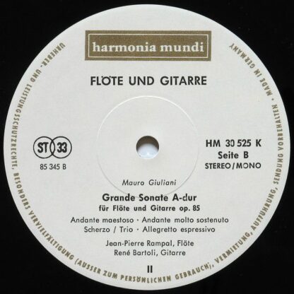 Harmonia Mundi HM 30 525 K - Flöte Und Gitarre - Image 4